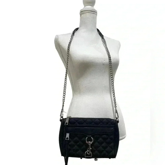 Rebecca Minkoff Mini M.A.C In Black Leather - Picture 7 of 8